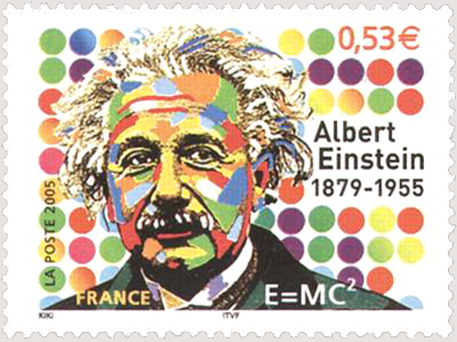«Chapiron Albert Einstein stamp 2005»
